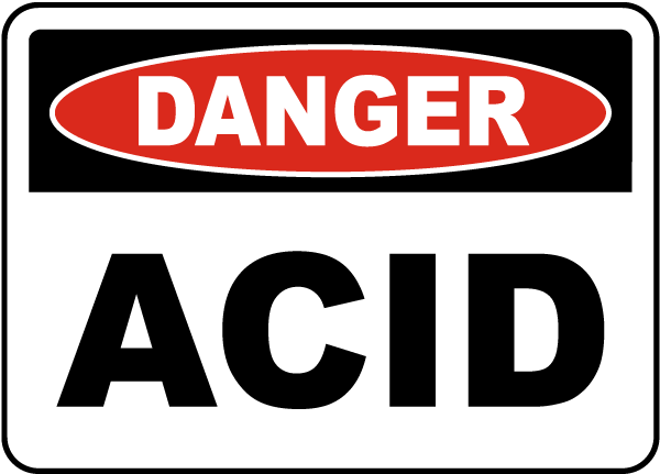 Danger Acid Sign