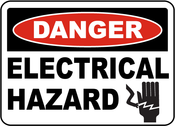 Danger Electrical Hazard Sign