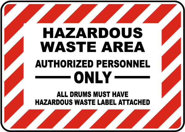 Hazardous Material Storage Area Sign