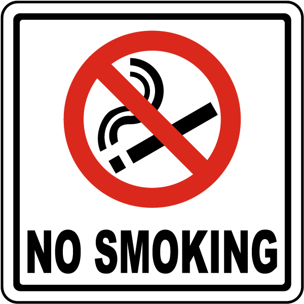 No Smoking Symbol Sign