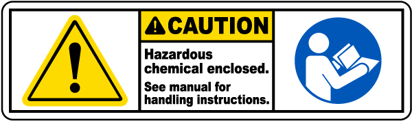 Chemicals Enclosed See Manual Label