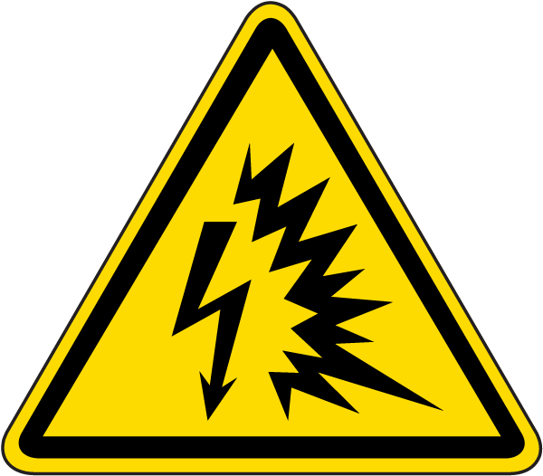 Arc Flash Explosion Warning Label