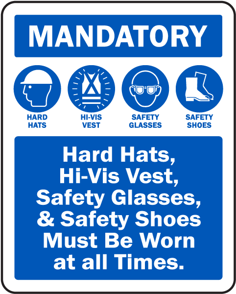 Mandatory PPE Sign