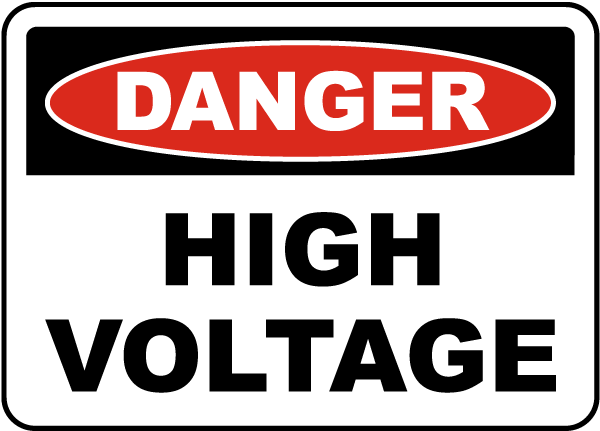 Danger High Voltage Sign