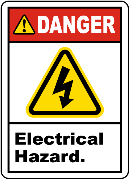 Danger Electrical Hazard Label