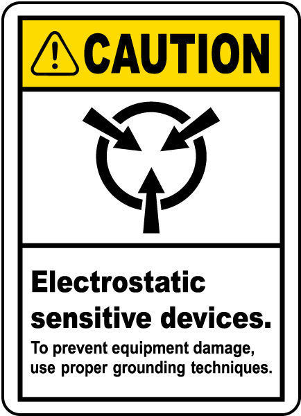 Electrostatic Sensitive Label