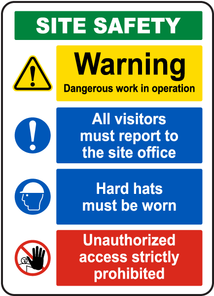 Construction Site Safety Sign