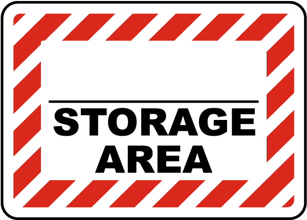 Storage Area Sign