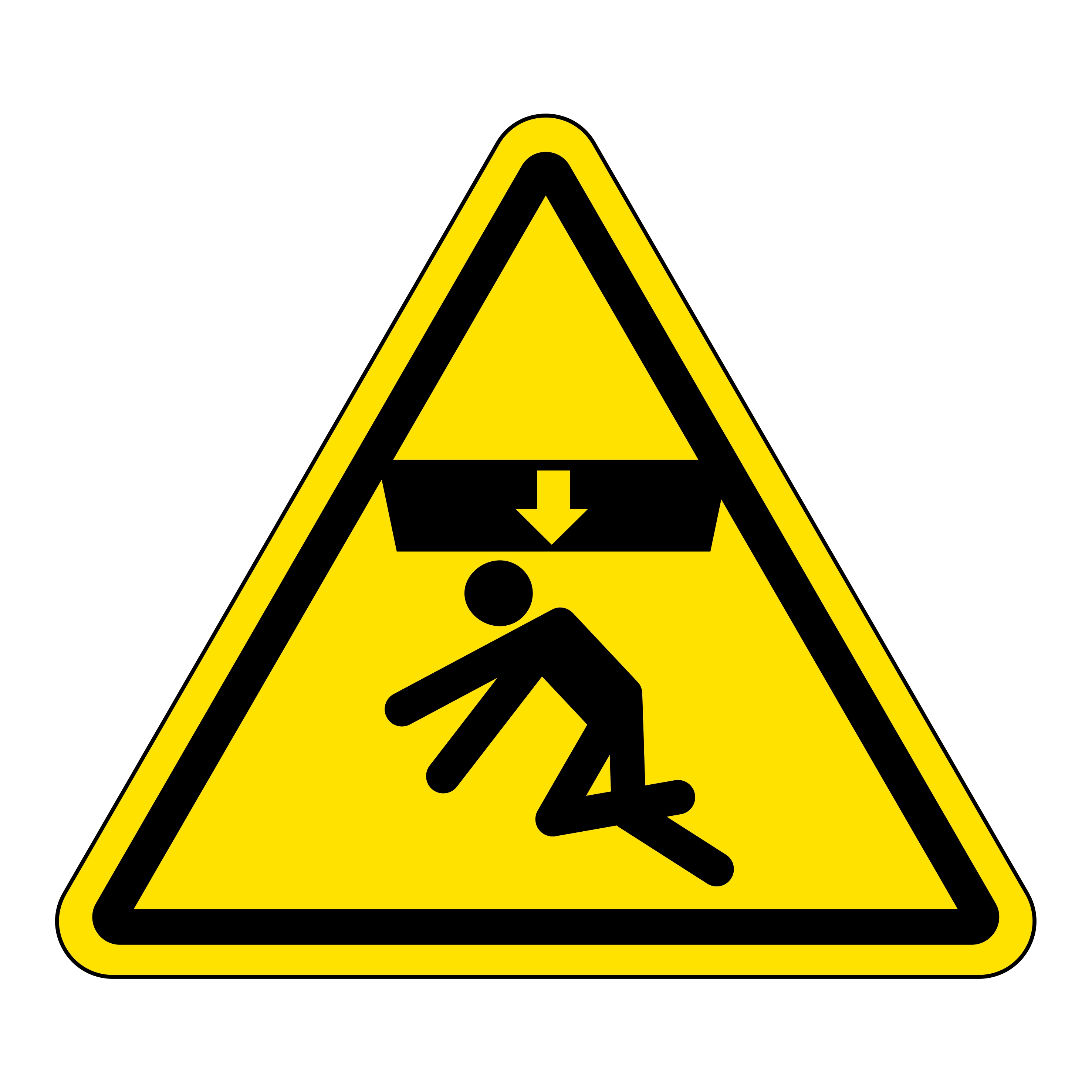 Safety Sign For Falling Object HSS50004