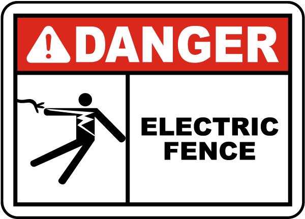 Danger Electric Fence Sign